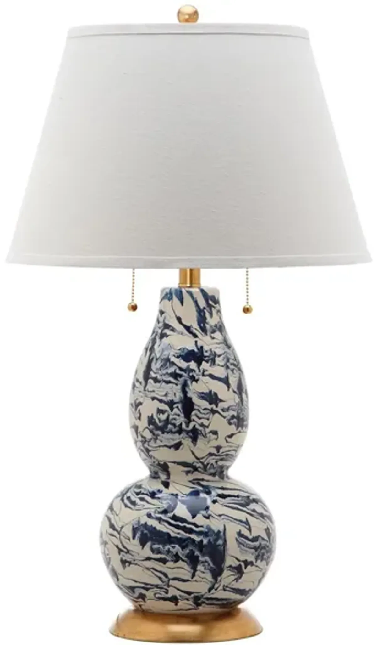 Liam Swirls Glass Table Lamp