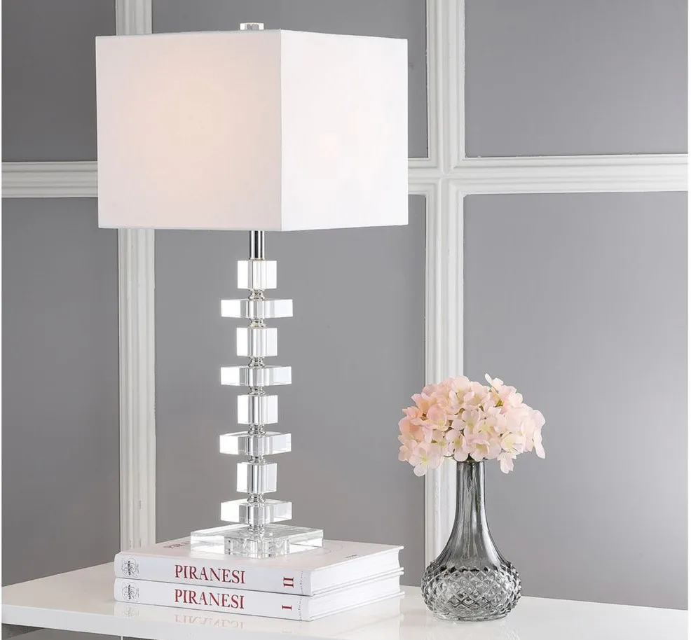 Nova Crystal Table Lamp in Clear by Safavieh