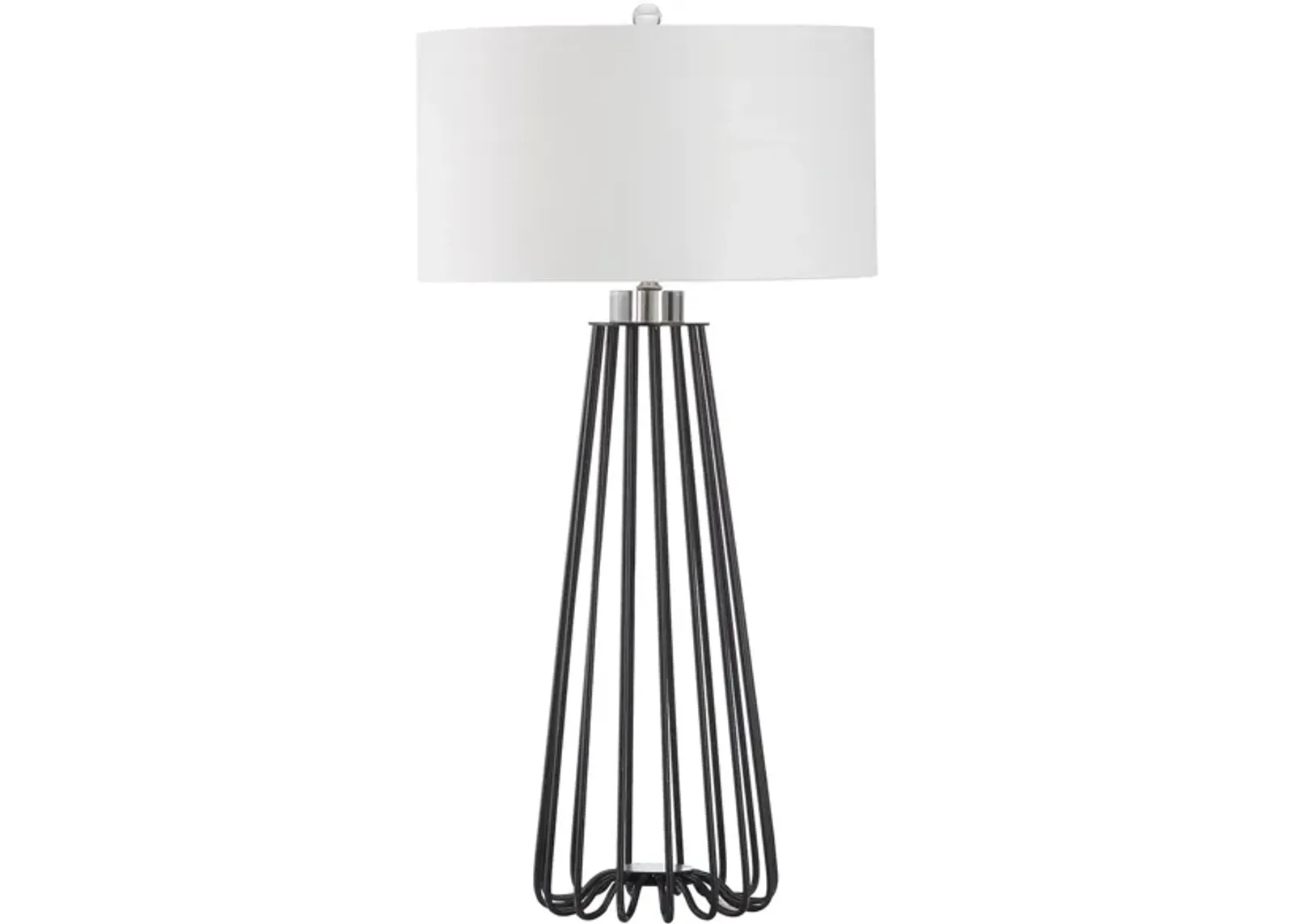 Iris Table Lamp in Black by Safavieh