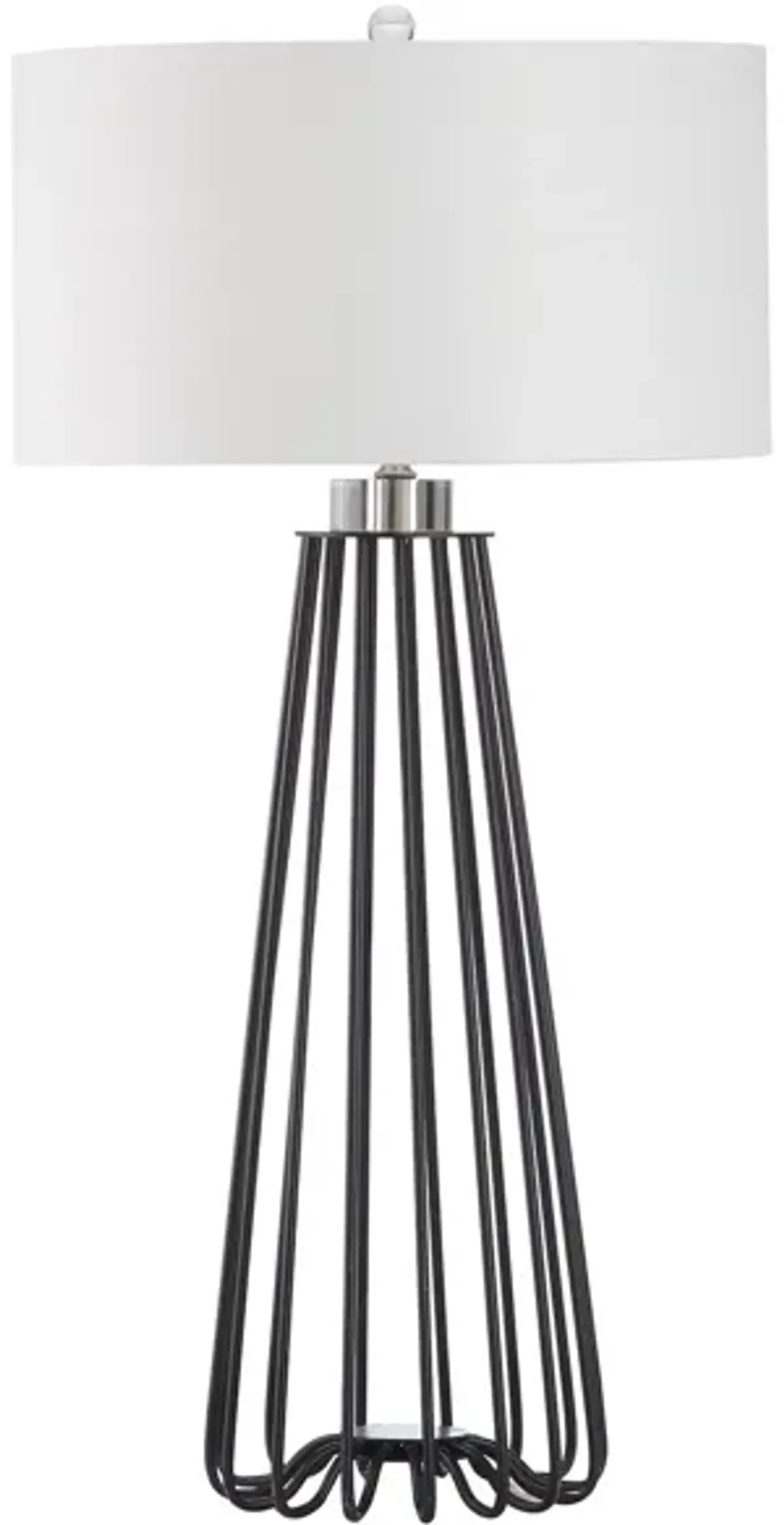 Iris Table Lamp in Black by Safavieh