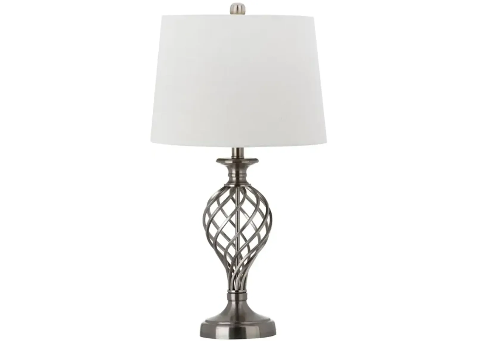 Talon Urn Table Lamp in Nickel by Safavieh