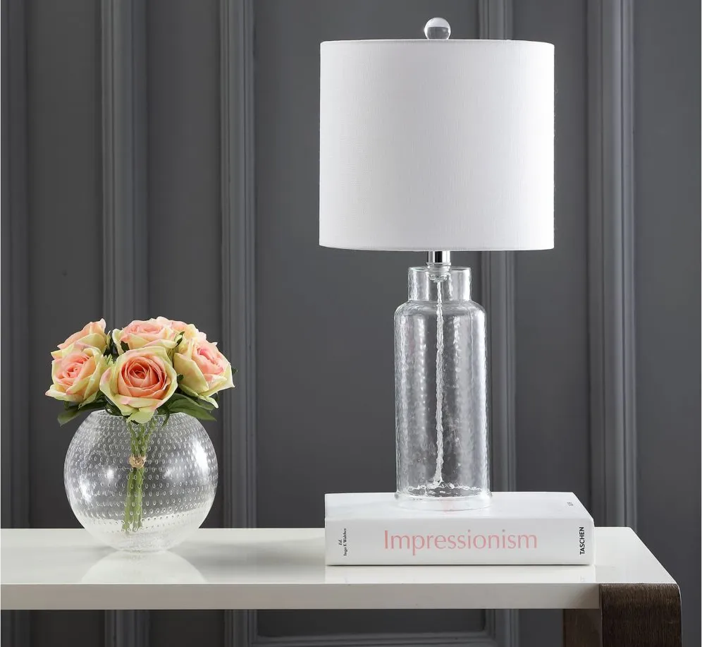 Sonia Table Lamp in Clear by Safavieh