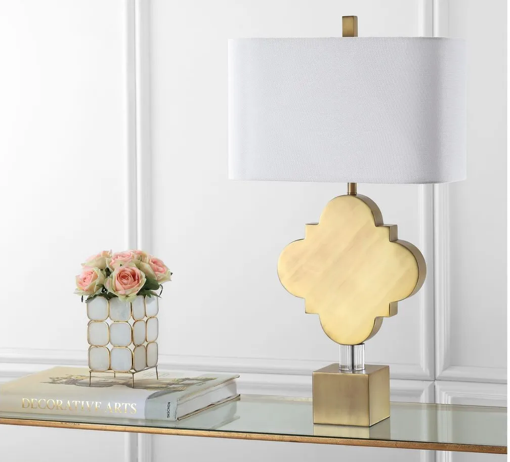 Kylan Trellis Table Lamp in Gold by Safavieh