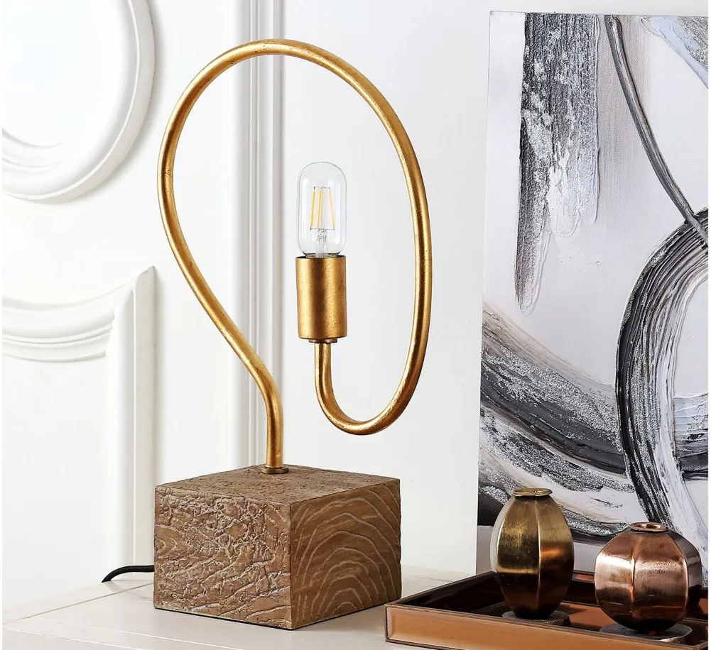 Roland Table Lamp in Gold by Safavieh