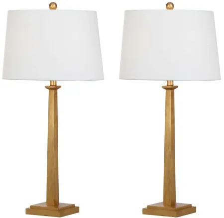 Radnor Table Lamp Set in Gold by Safavieh
