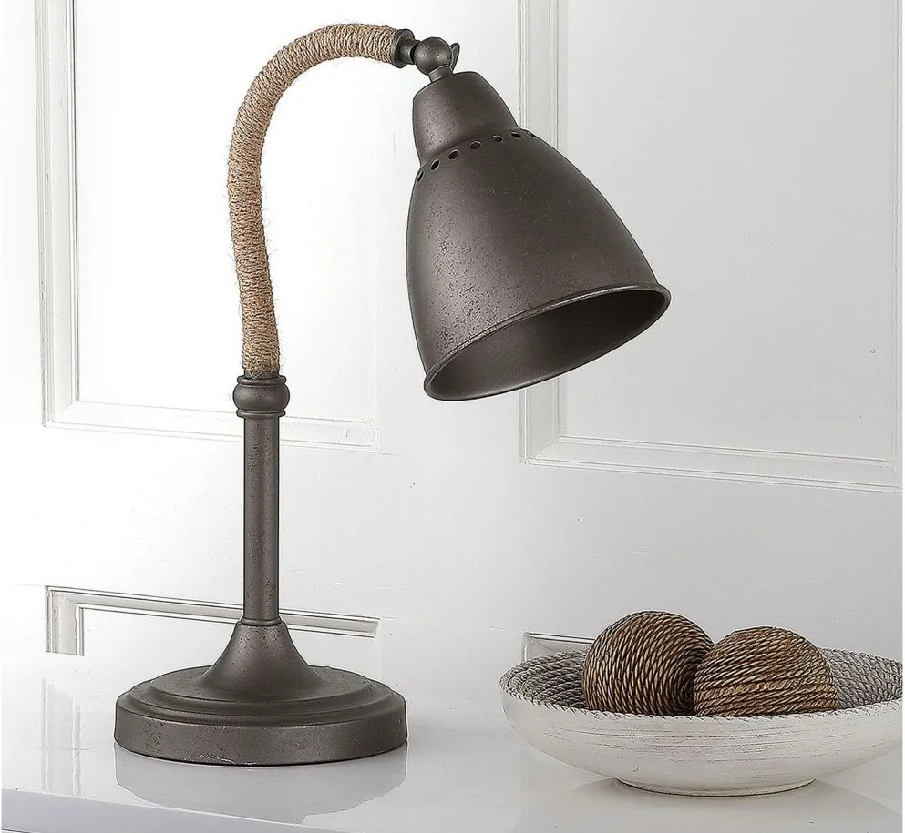 Grezler Table Lamp in Gray by Safavieh