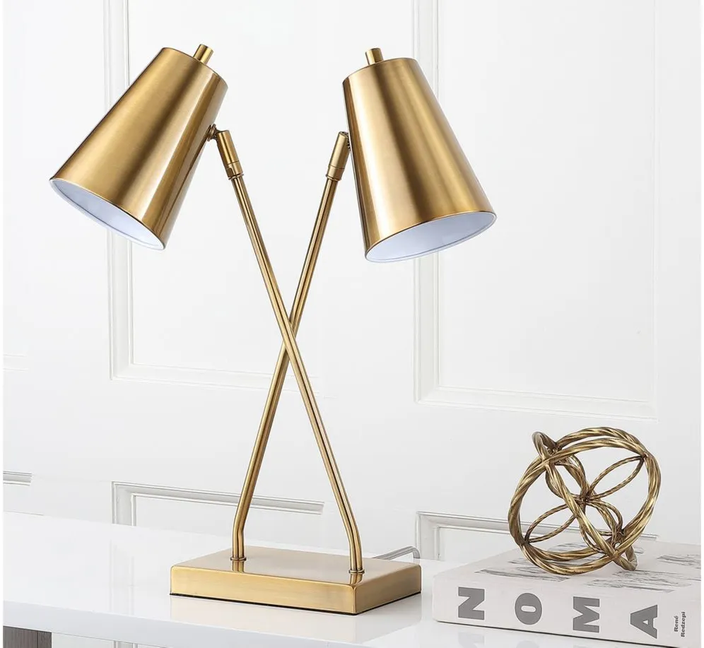 Neri Table Lamp in Gold by Safavieh