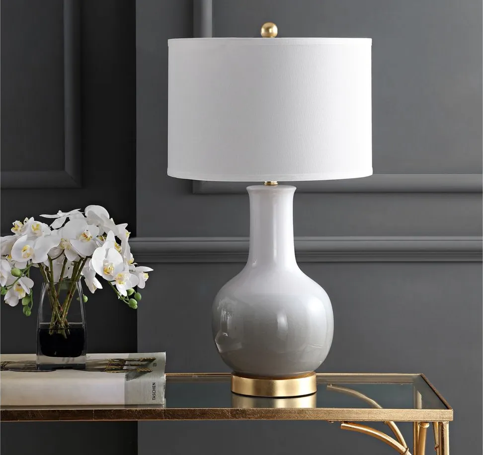 Lansor Table Lamp in Gray by Safavieh