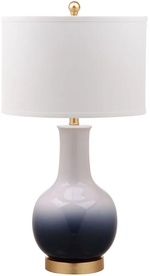 Lansor Table Lamp in Navy by Safavieh