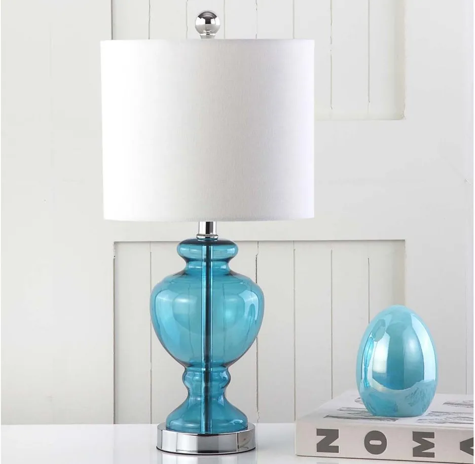 Rayna Table Lamp in Blue by Safavieh