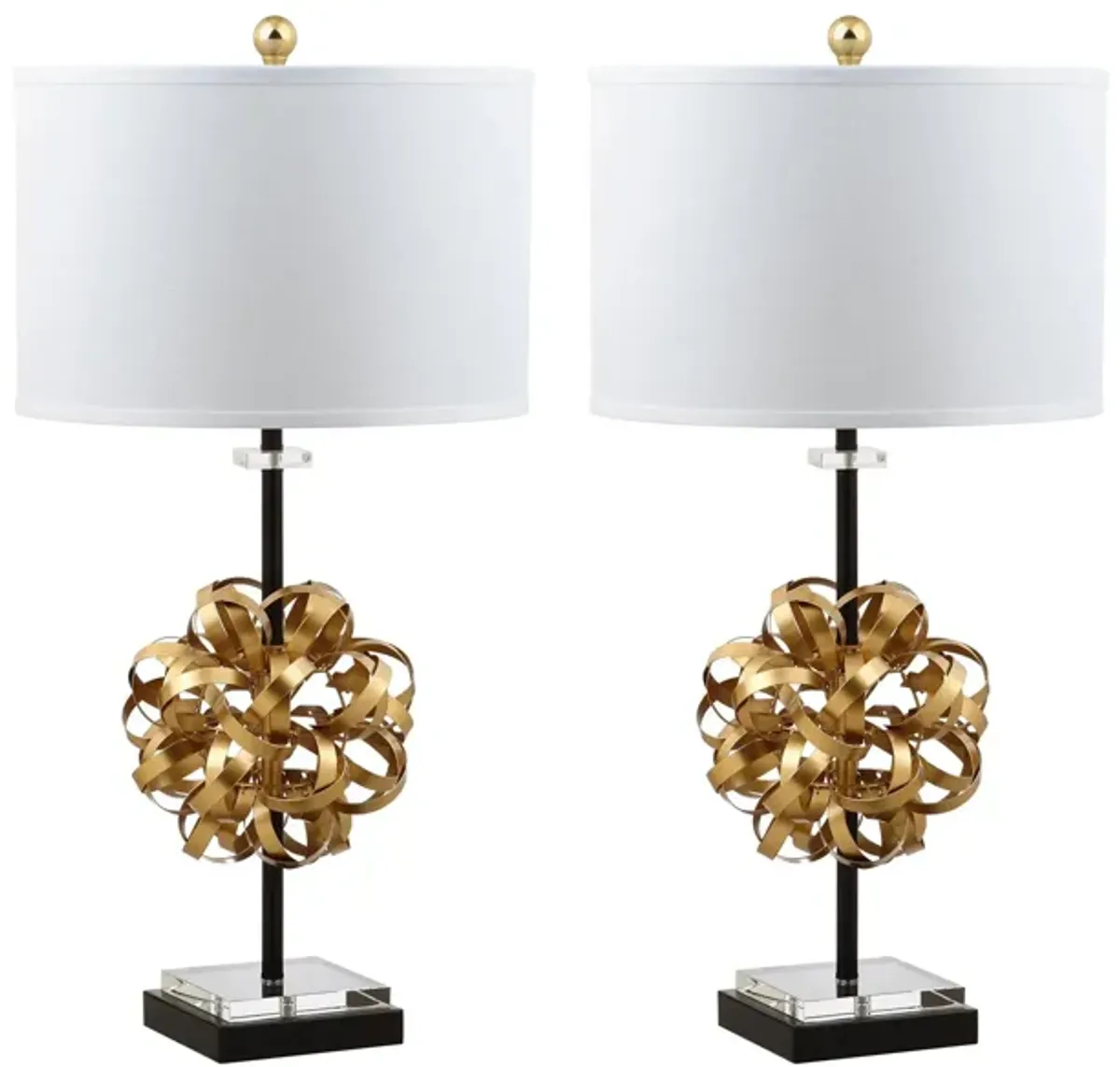 Jaxton Table Lamp Set in Gold by Safavieh