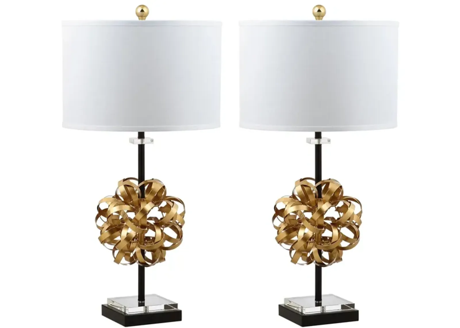 Jaxton Table Lamp Set in Gold by Safavieh