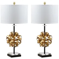 Jaxton Table Lamp Set in Gold by Safavieh