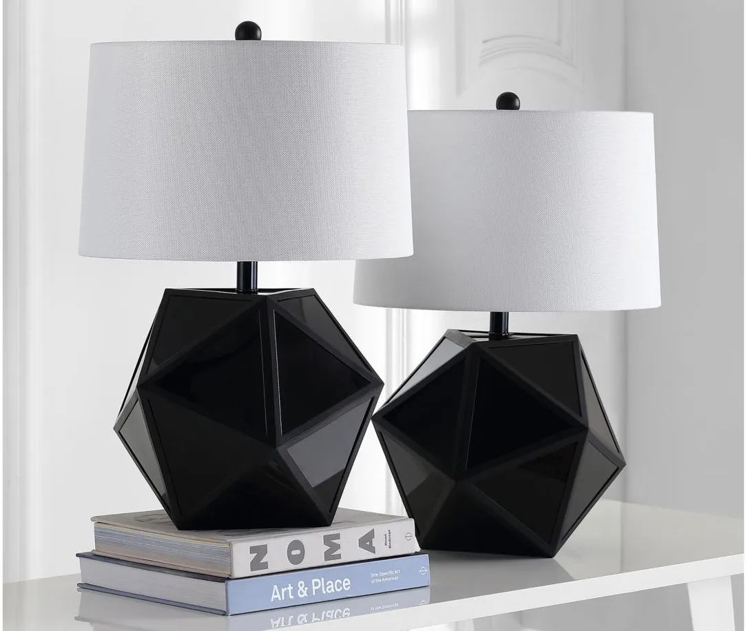 Adele Table Lamp Set in Black by Safavieh