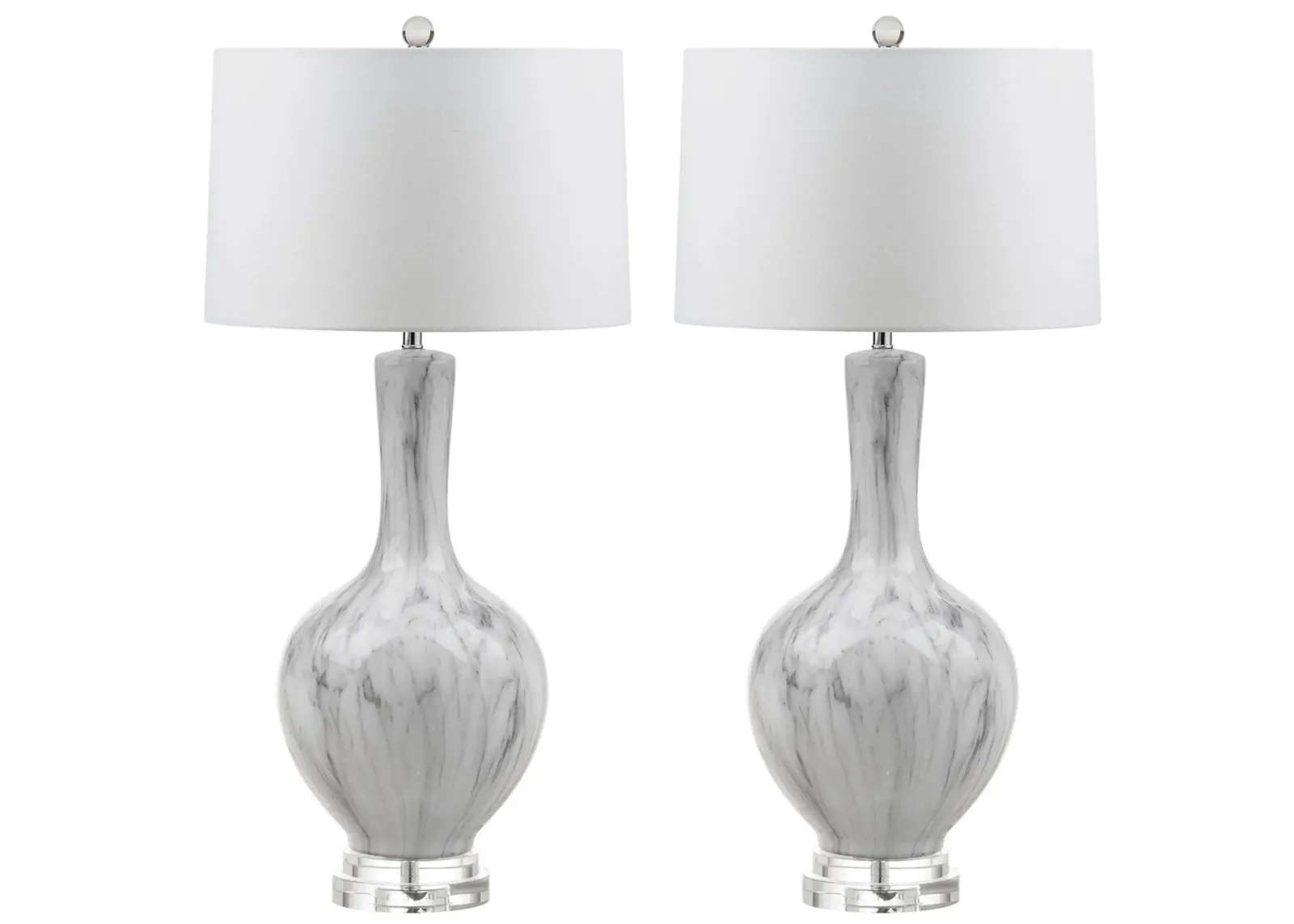 Tori Table Lamp Set in Gray by Safavieh