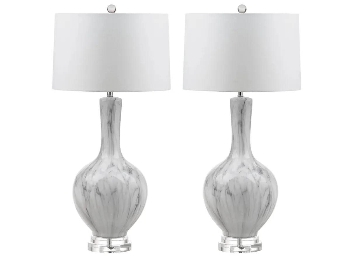 Tori Table Lamp Set in Gray by Safavieh