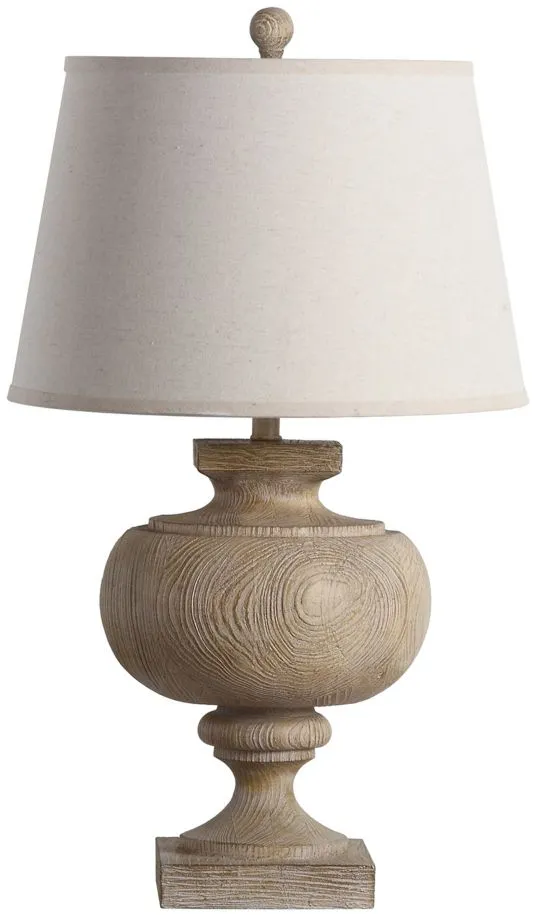 Caden Wood Table Lamp in Natural by Safavieh