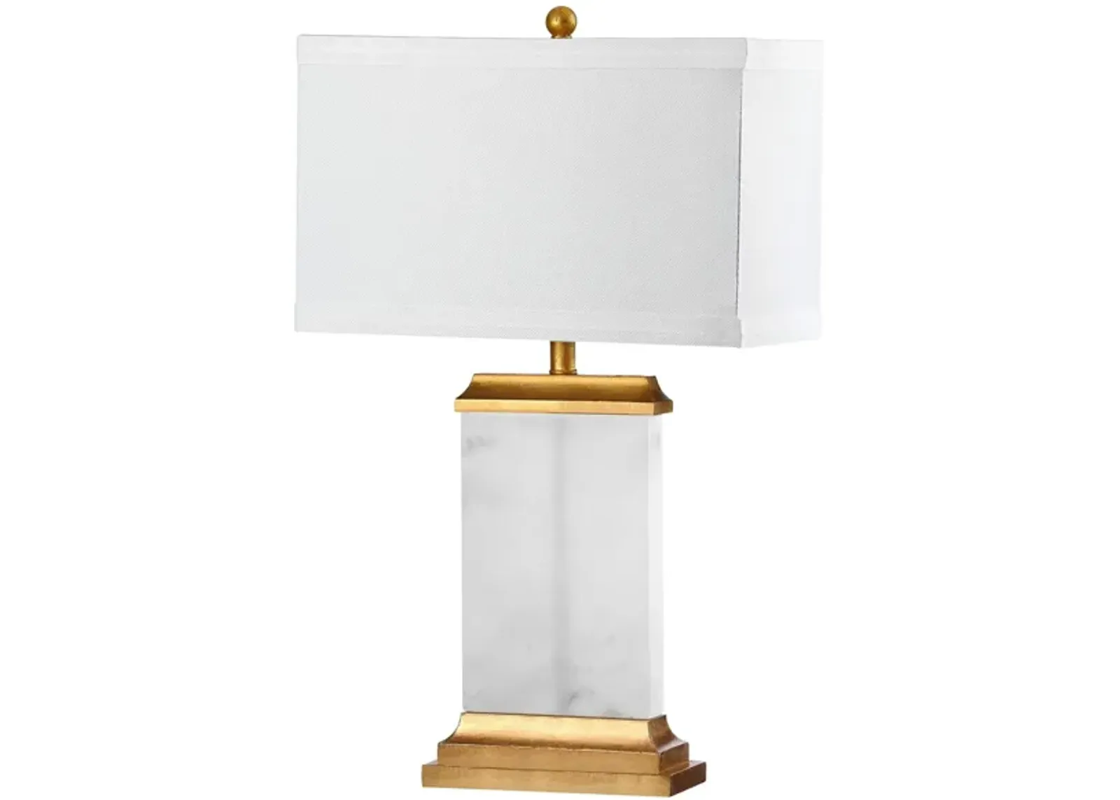 Marzio Alabaster Table Lamp in White by Safavieh