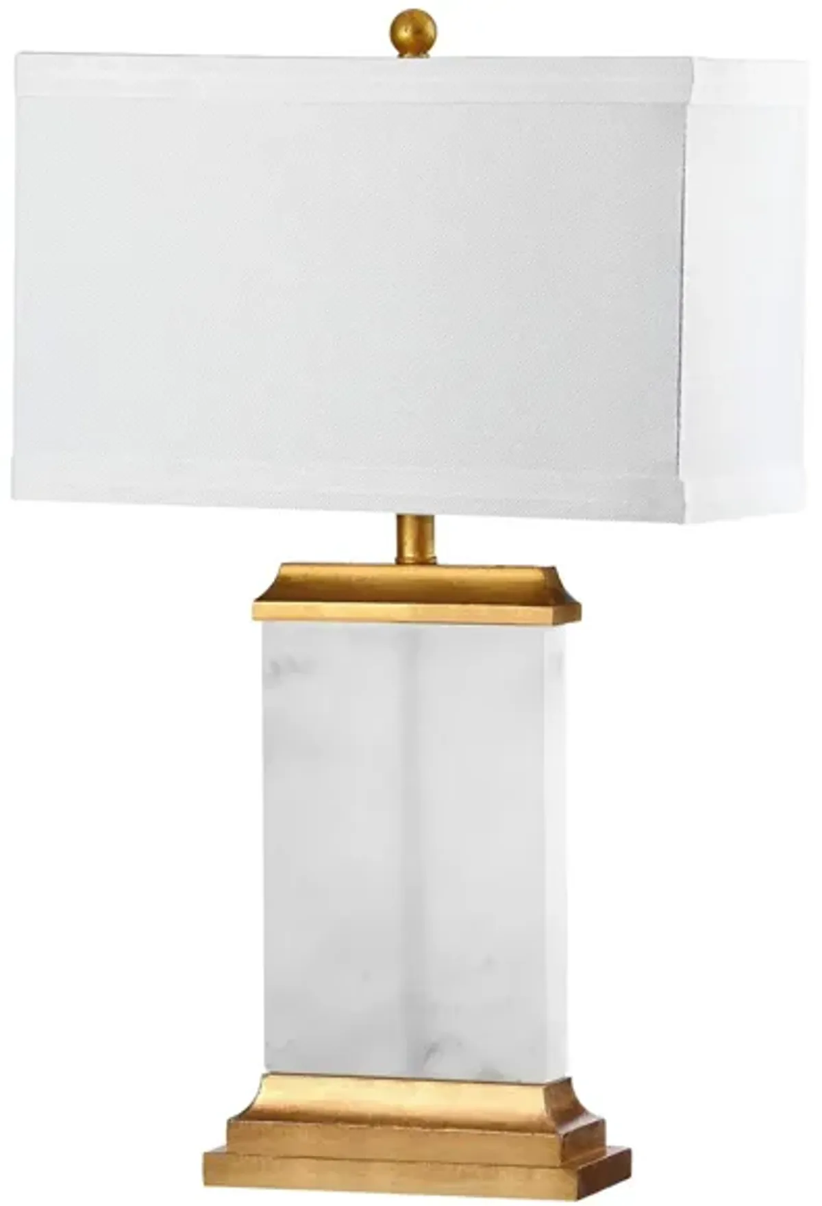 Marzio Alabaster Table Lamp in White by Safavieh