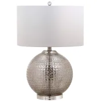 Andino Glass Table Lamp in Silver by Safavieh