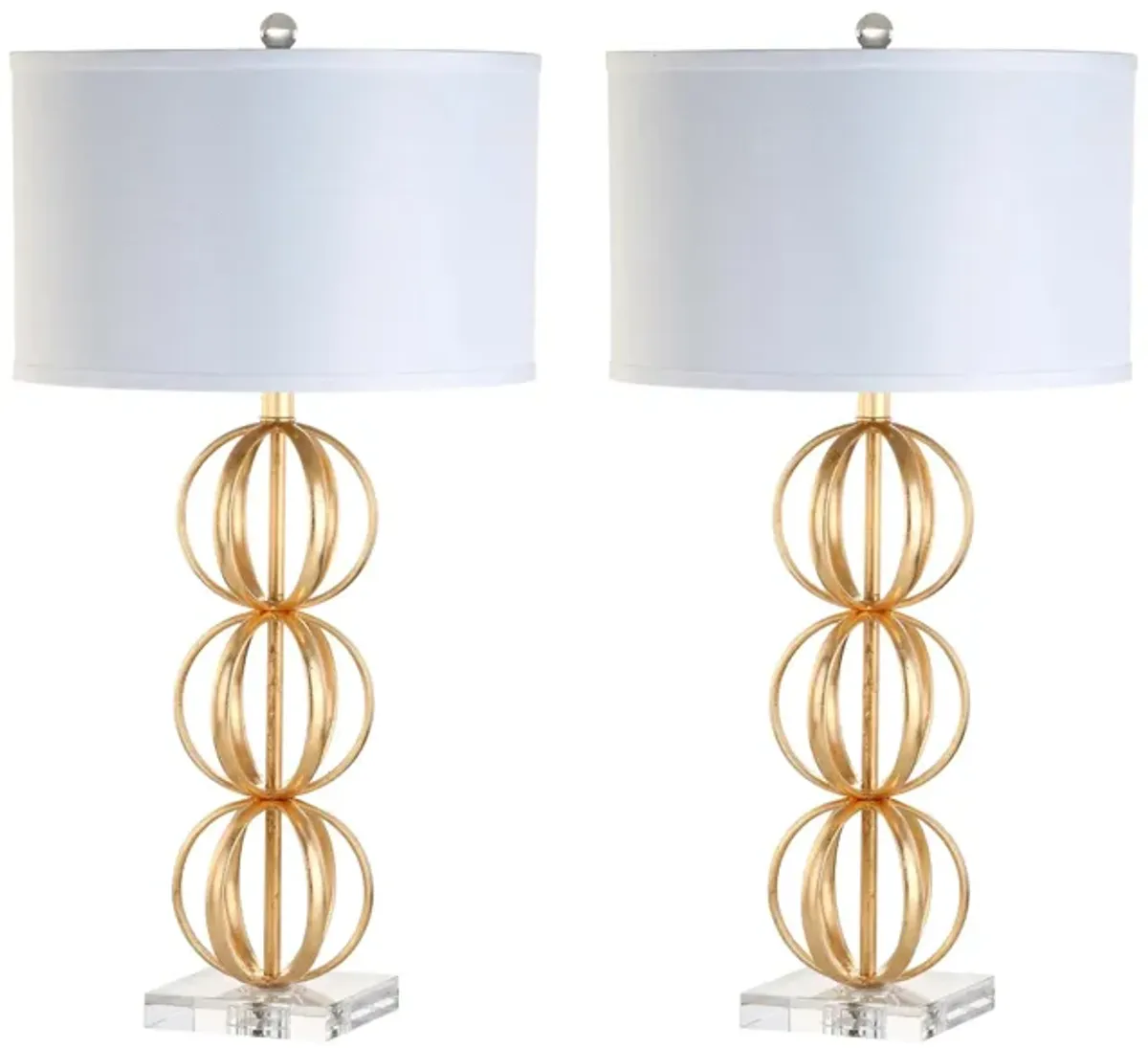 Nari Table Lamp Set in Gold by Safavieh