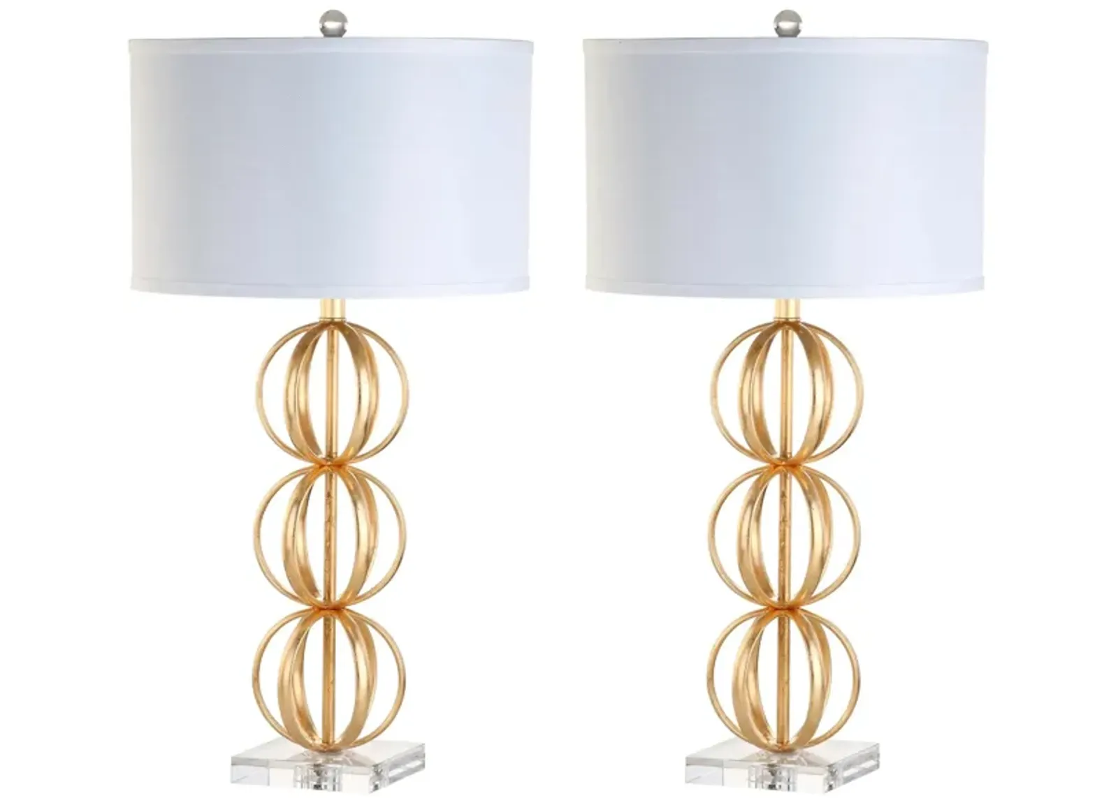 Nari Table Lamp Set in Gold by Safavieh