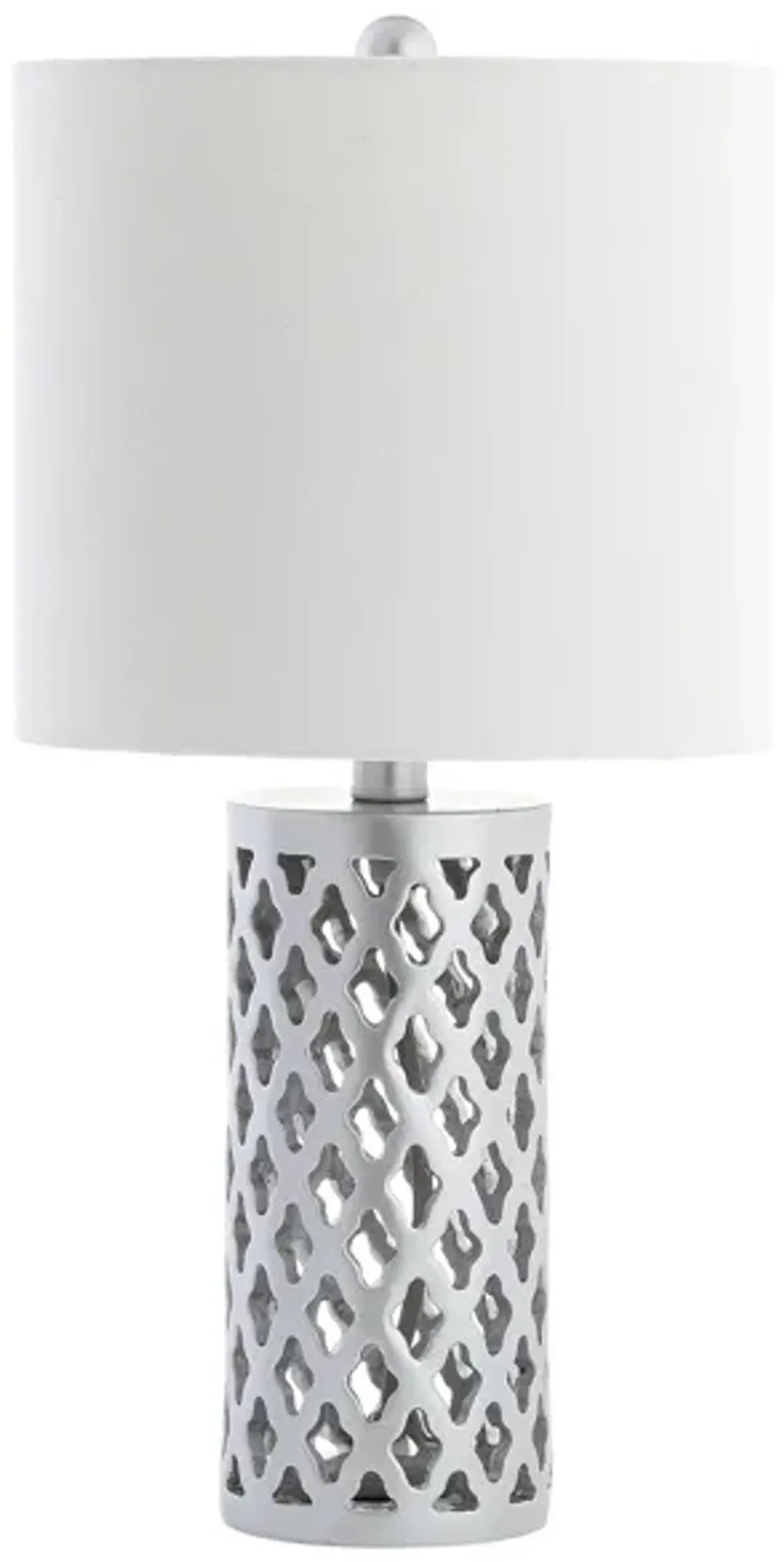 Alfio Table Lamp in Silver by Safavieh