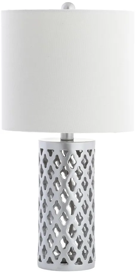 Alfio Table Lamp in Silver by Safavieh