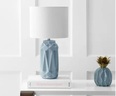 Lionel Table Lamp in Blue by Safavieh