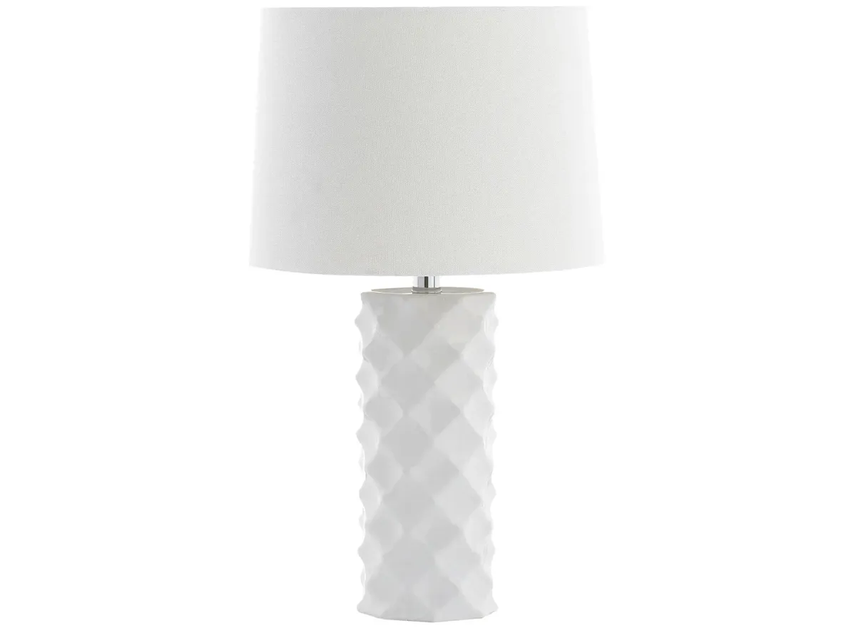 Aviana Table Lamp in White by Safavieh