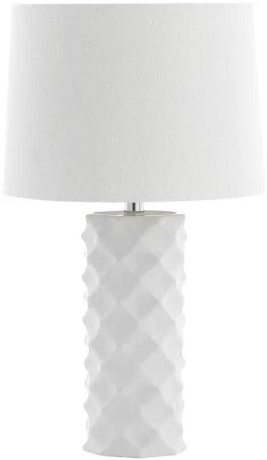 Aviana Table Lamp in White by Safavieh