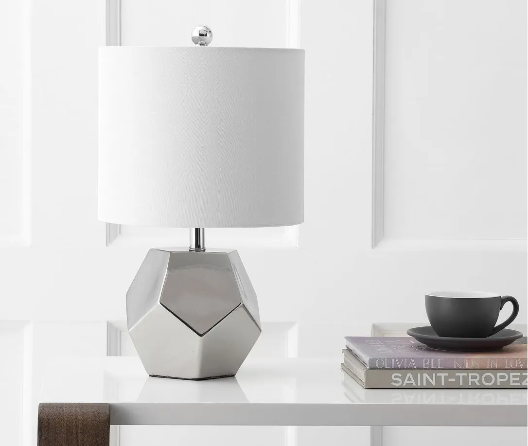 Brycin Table Lamp in Silver by Safavieh