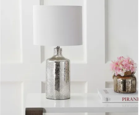 Hopper Table Lamp in Silver by Safavieh