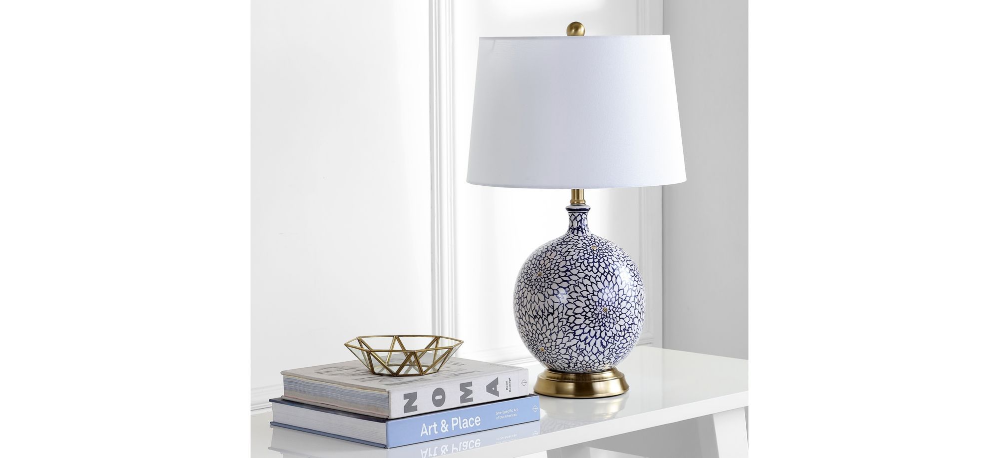 Magdalene Table Lamp in Blue by Safavieh