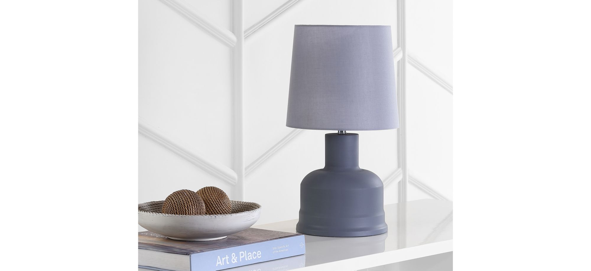 Adalius Table Lamp Set in Gray by Safavieh