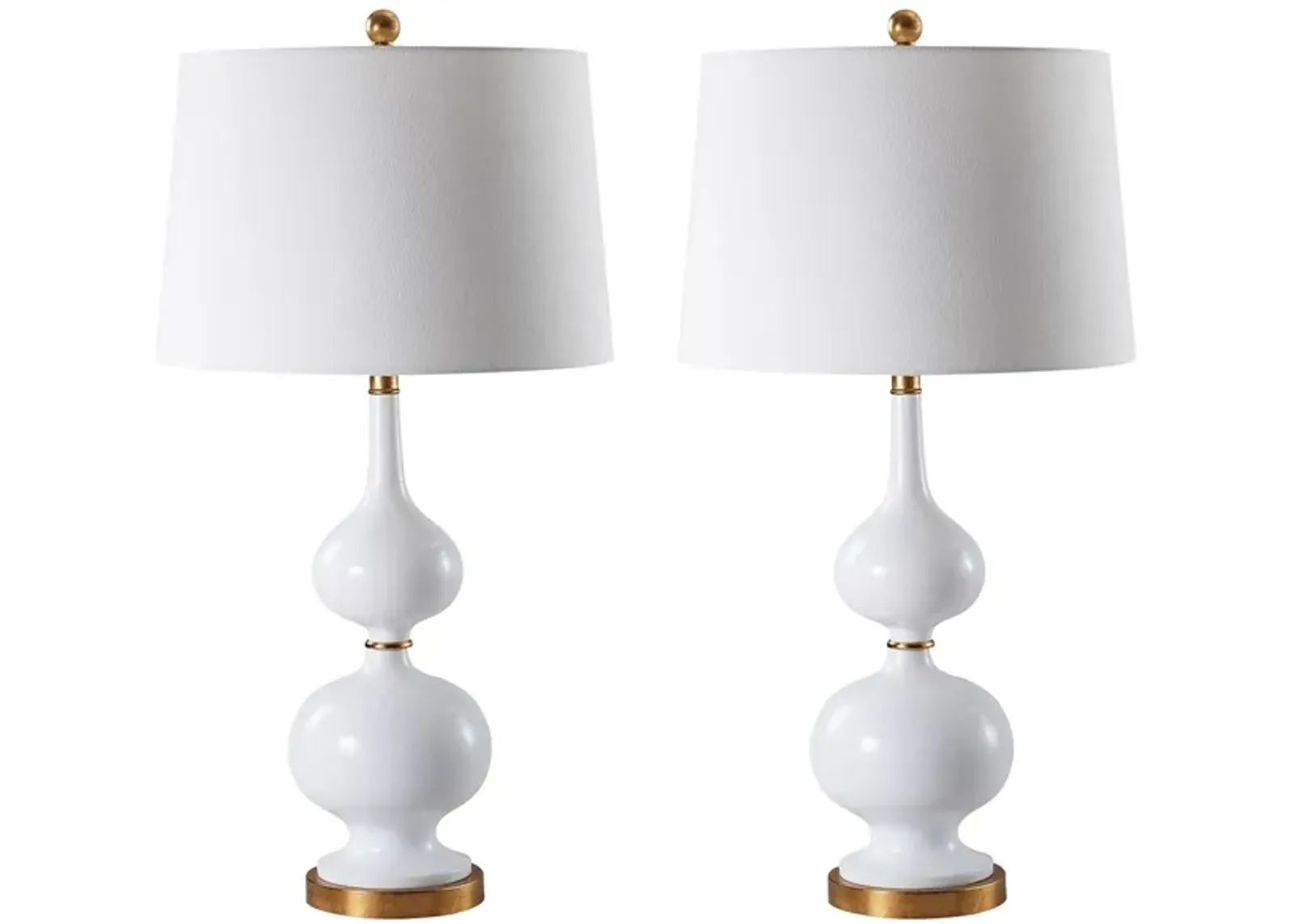 Alanis Table Lamp in White by Safavieh