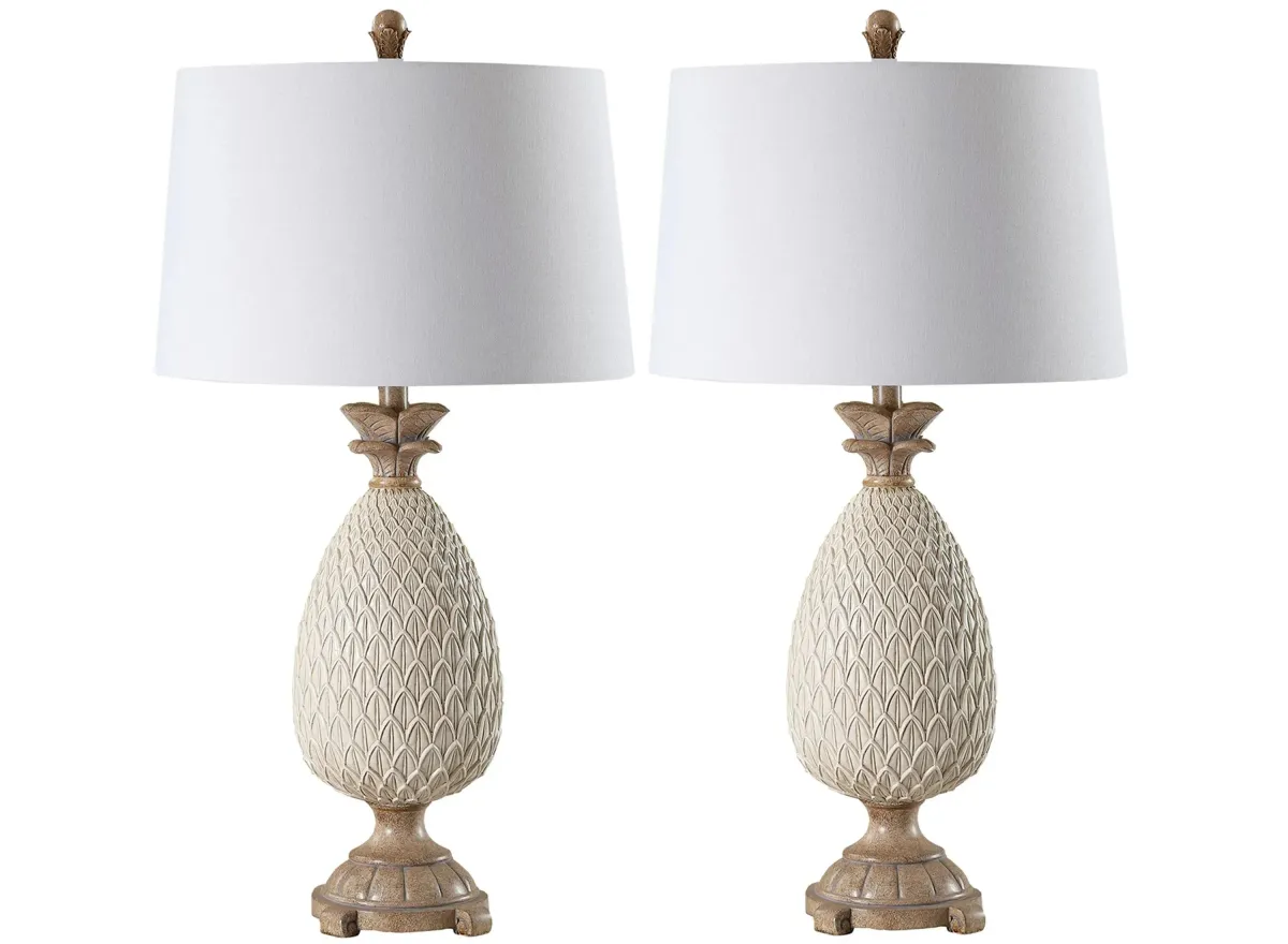 Medford Table Lamp Set in Off-White by Safavieh