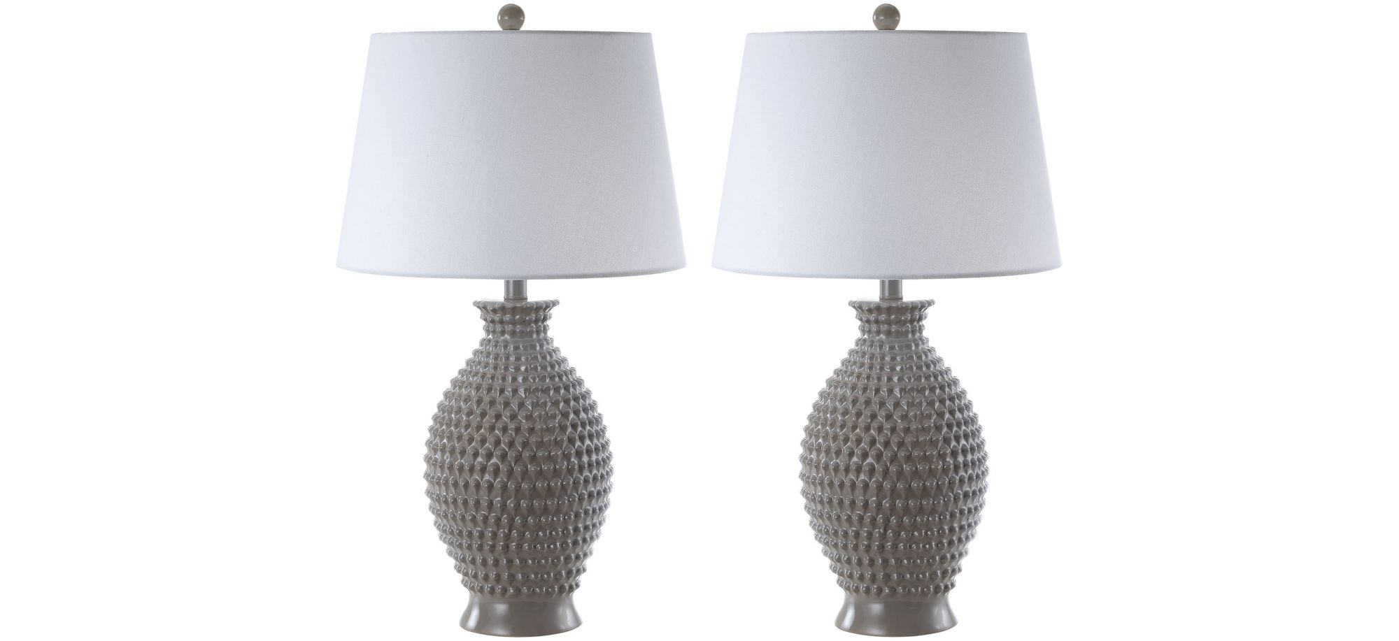 Minton Table Lamp Set in Gray by Safavieh