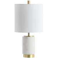 Parlon Table Lamp in White by Safavieh