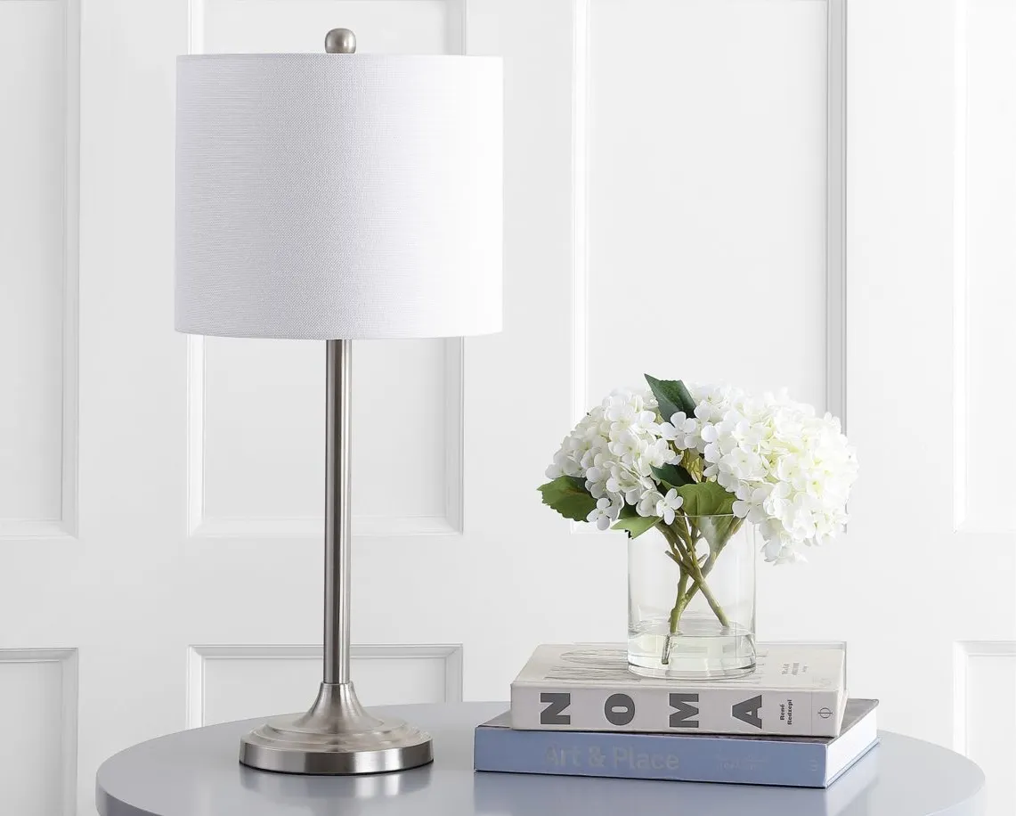 Danaris Table Lamp in Nickel by Safavieh