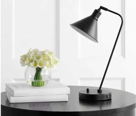 Orianna Task Table Lamp in Black by Safavieh