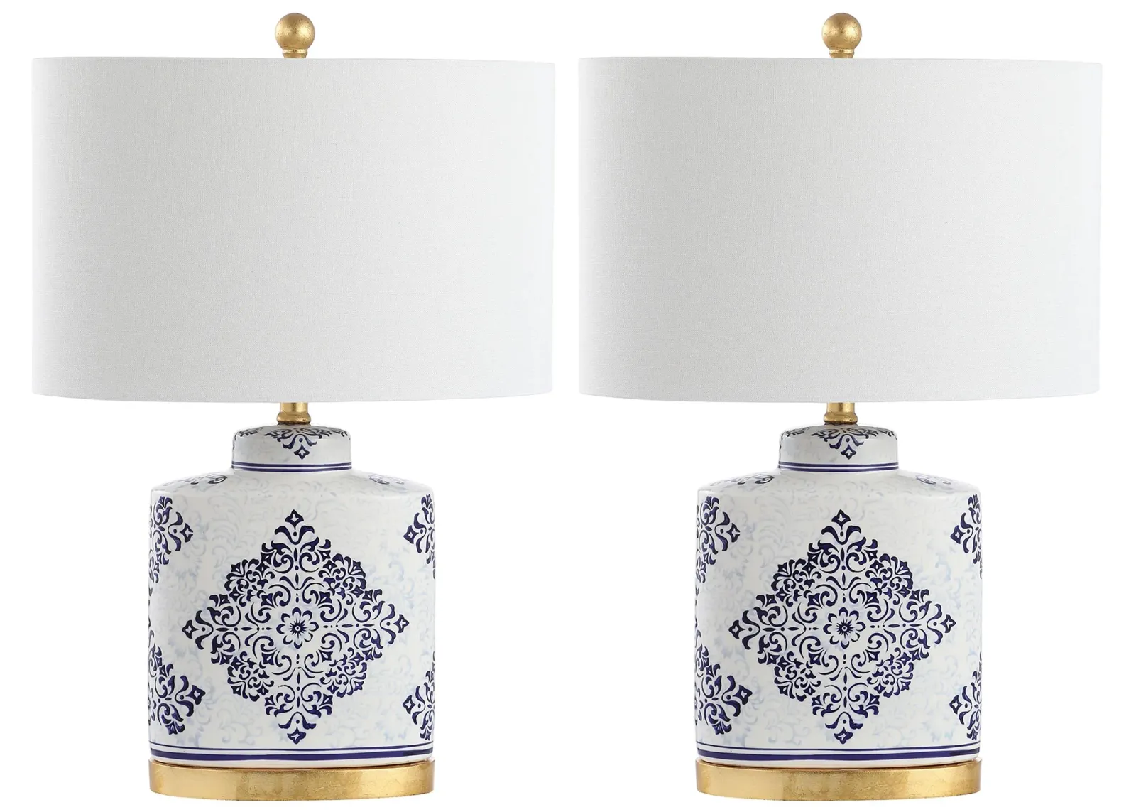 Darcia Table Lamp Set in Blue by Safavieh