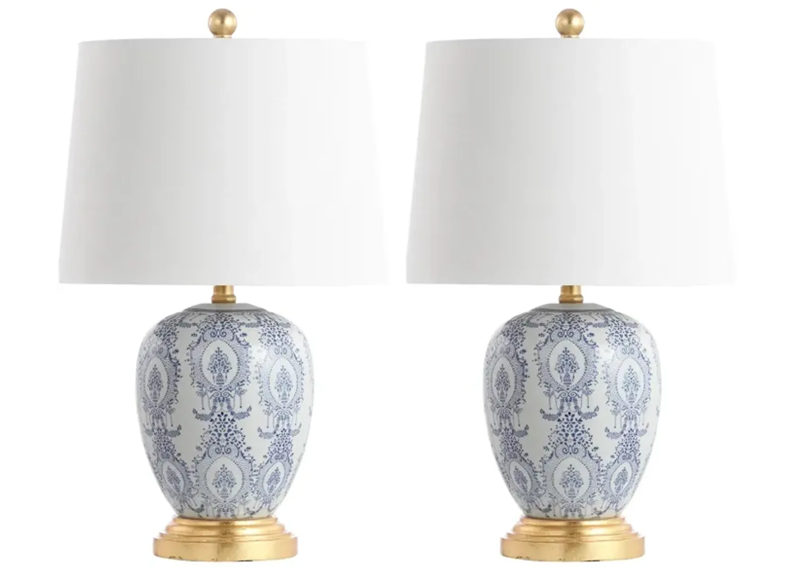 Lian Table Lamp Set in Blue by Safavieh