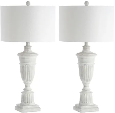 Rosten Table Lamp Set in Off-White by Safavieh