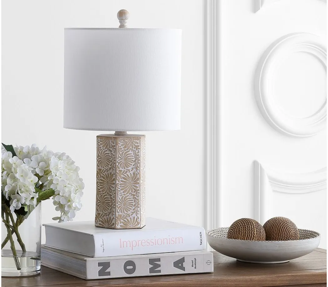 Zackary Table Lamp in Beige by Safavieh