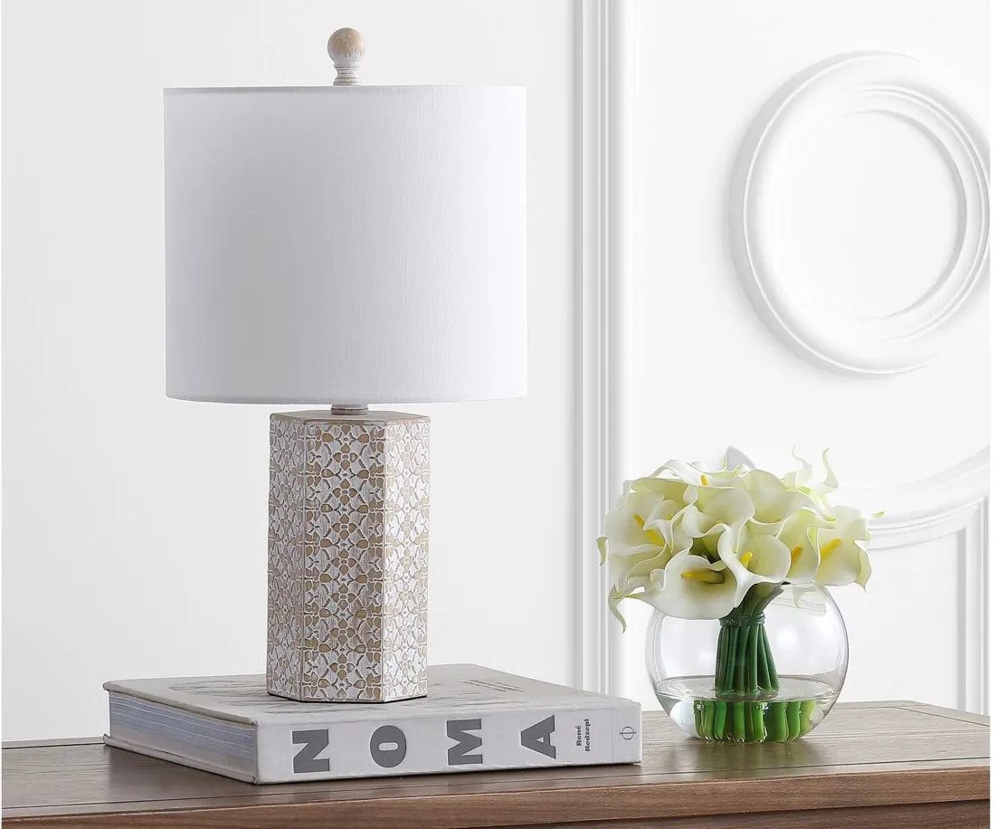 Kole Table Lamp in Beige by Safavieh