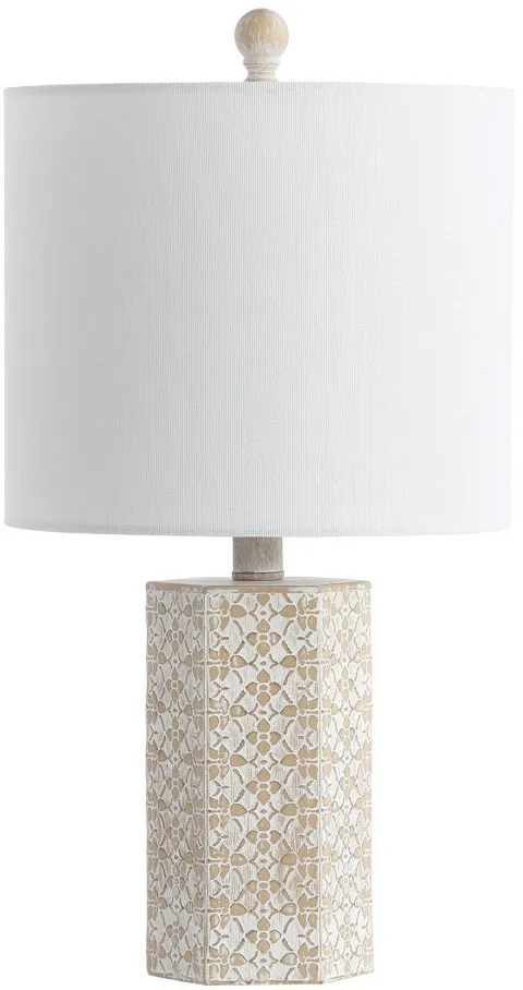 Kole Table Lamp in Beige by Safavieh