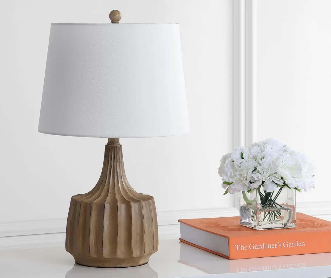 Kamdyn Table Lamp in Natural by Safavieh