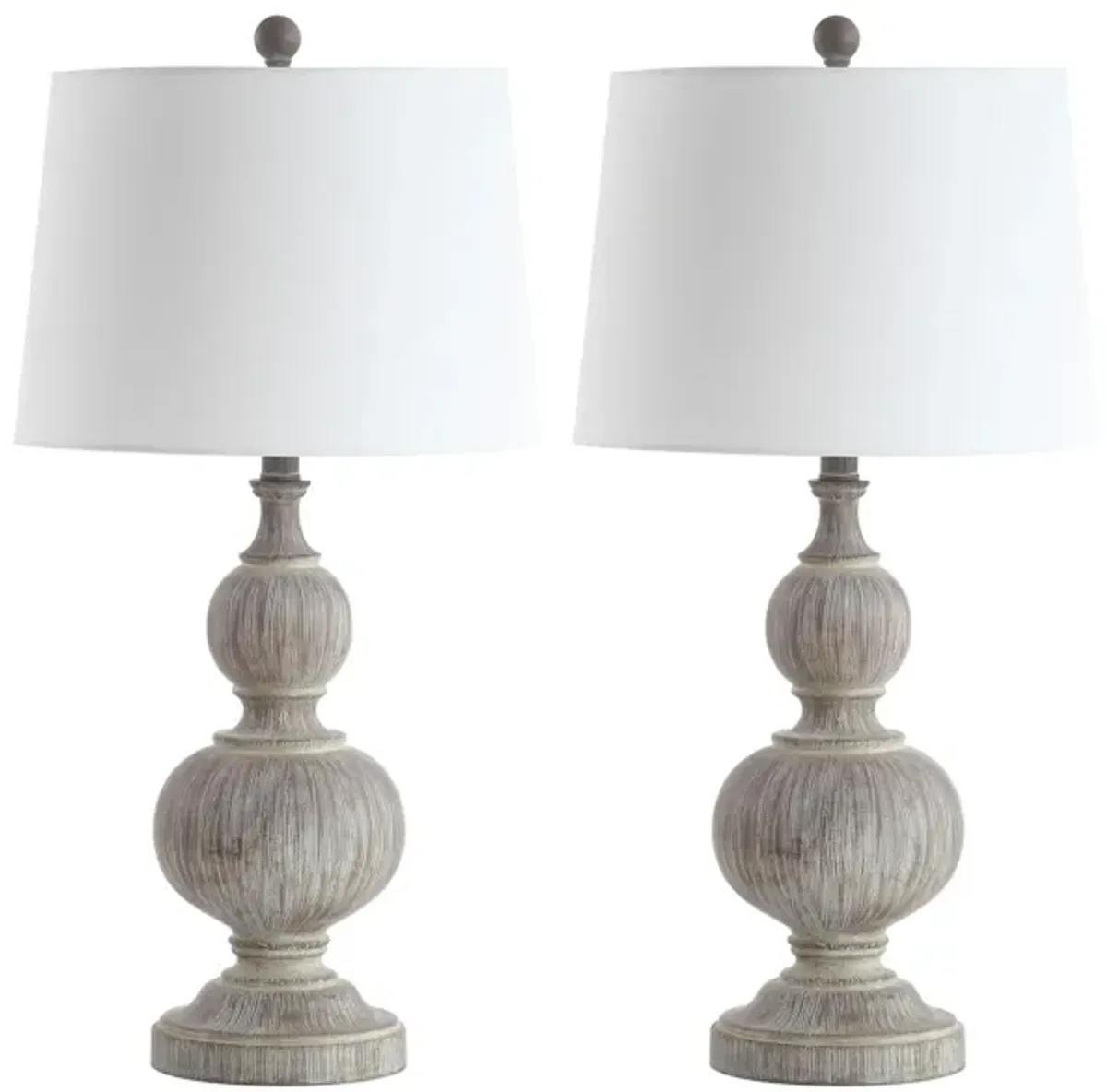 Kaeden Table Lamp Set in Gray by Safavieh