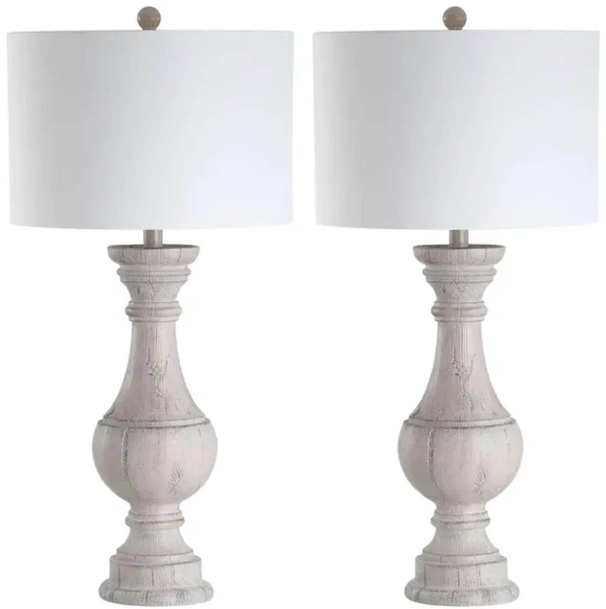 Zora Table Lamp Set in Off-White by Safavieh